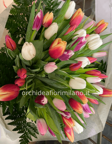 Bouquet maxi di tulipani